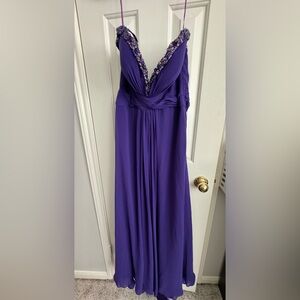 No brand purple evening dress